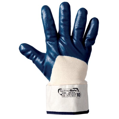 GUANTI NBR DORSO AREATO C/MANICHETTA TG.10